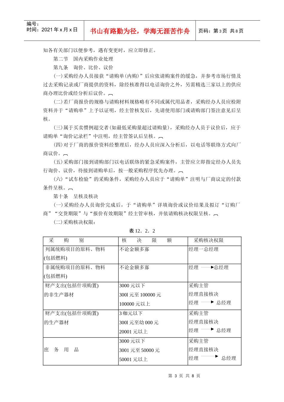 标准采购作业细则(DOC8页)_第3页