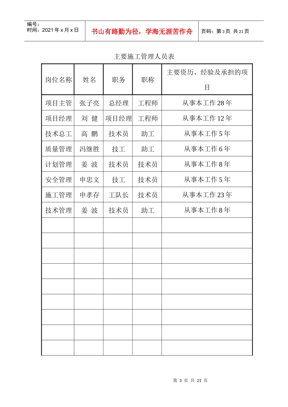 柴家沟沟骨干坝施工组织设计方案_第3页