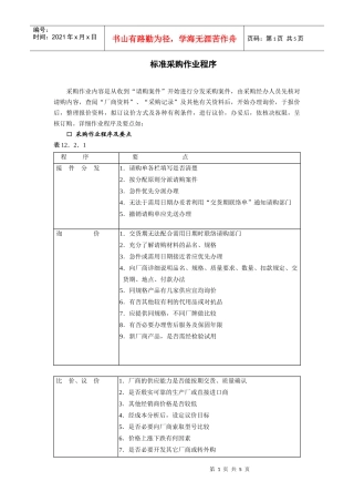 标准采购作业程序(DOC5页)