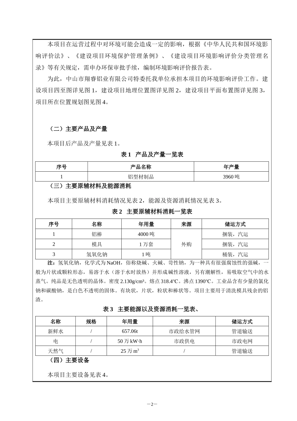 某铝业公司新建项目建设项目环境影响报告表_第3页