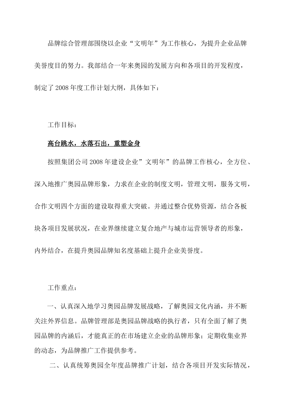 某集团品牌管理年度工作计划_第3页