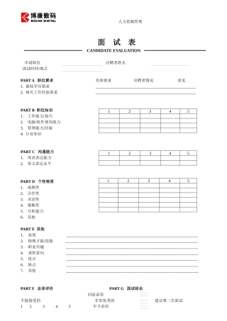 附件5-3：面试表