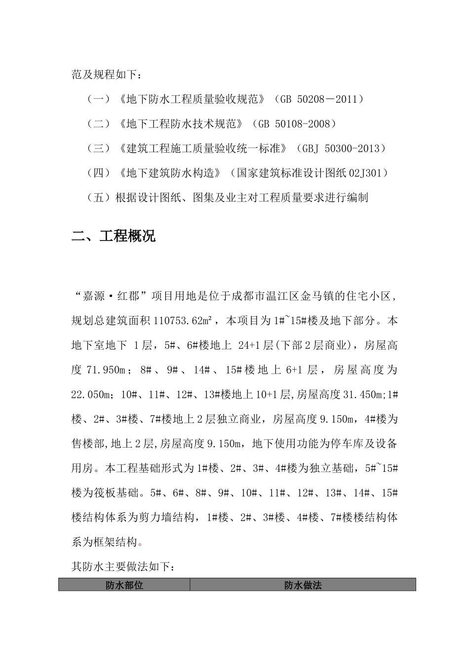 防水工程施工方案培训资料( 42页)_第2页