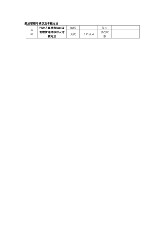 差旅管理考核以及考核方法