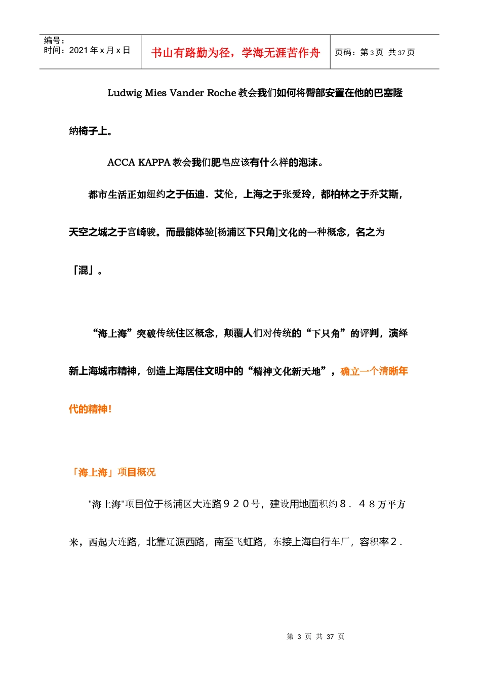 海上海项目营销投标报告_第3页