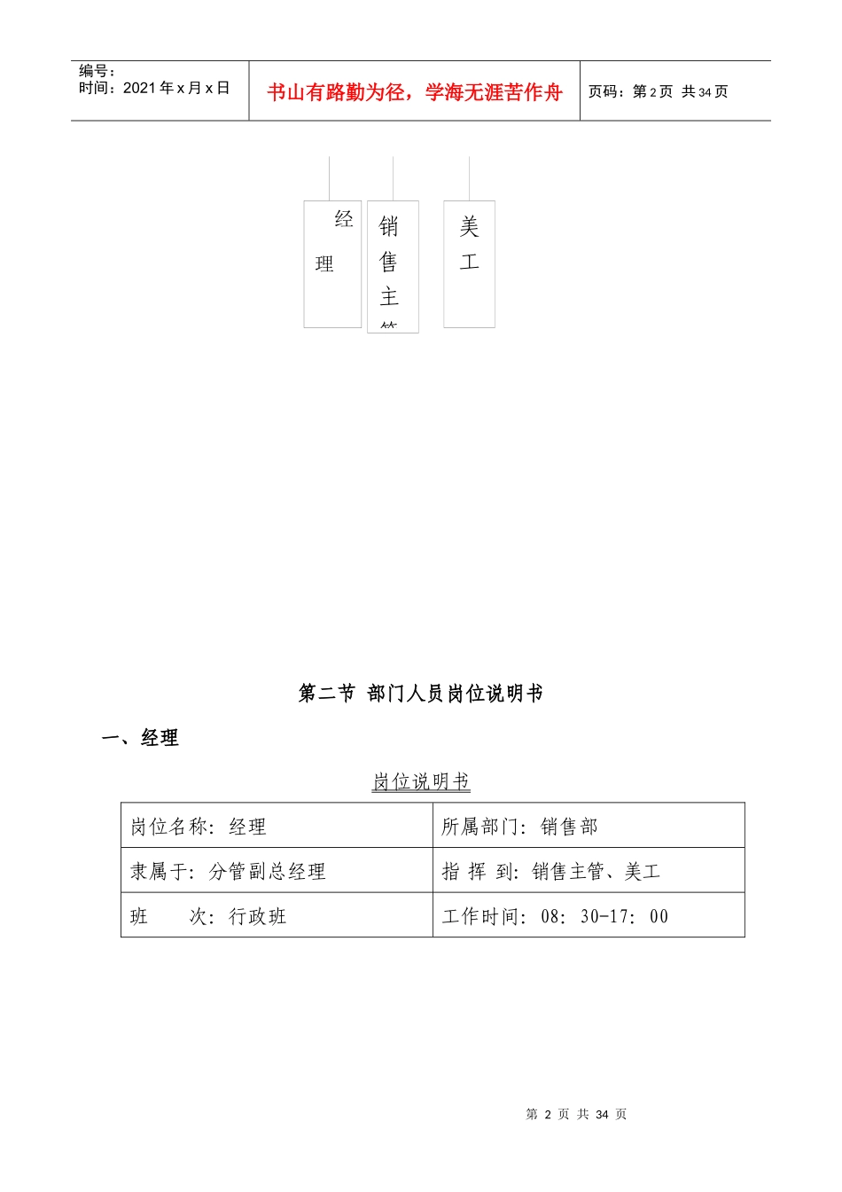 济南名仕学府酒店规章制度(销售部)_第2页