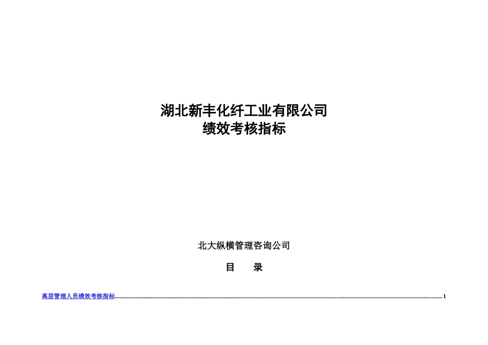 湖北某化纤公司绩效考核指标手册_第2页