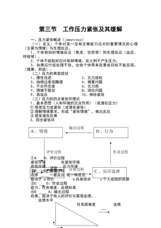 工作压力紧张及其缓解