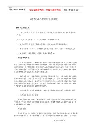 温州某民企内部管理体系诊断研究报告