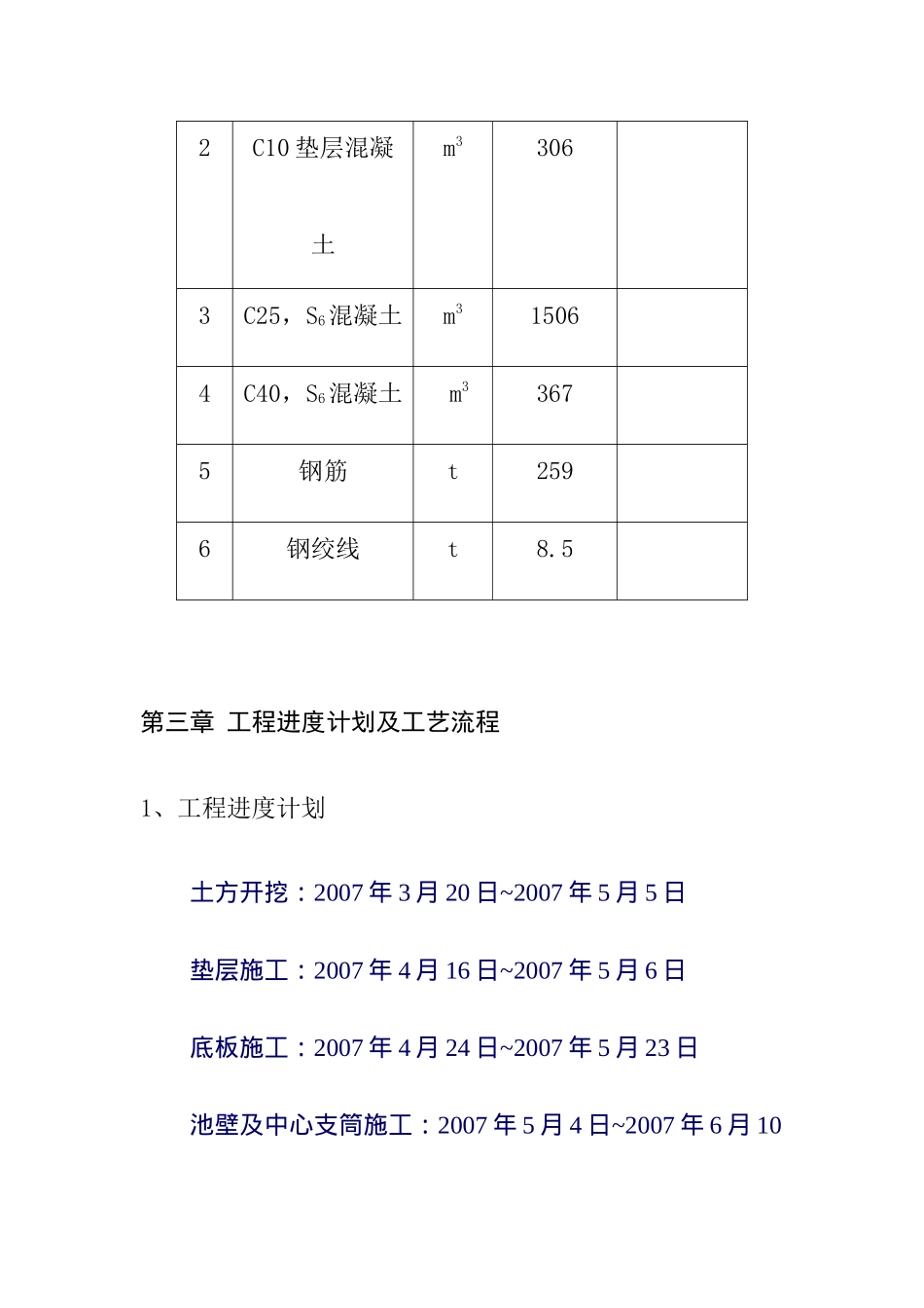 湖北某污水处理厂二沉池施工组织设计_第3页