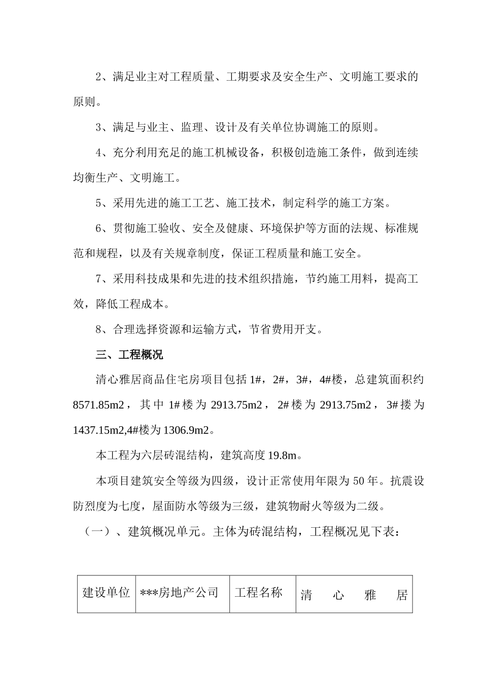清心雅居施工组织设计方案_第3页