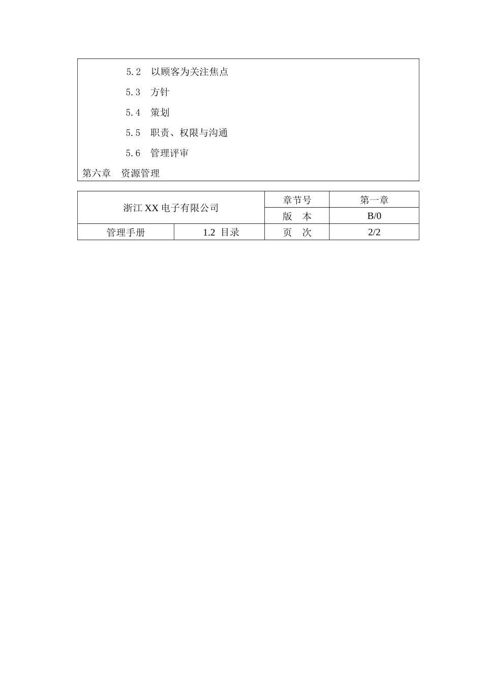 浙江XX电子有限公司管理手册(doc 103)_第3页