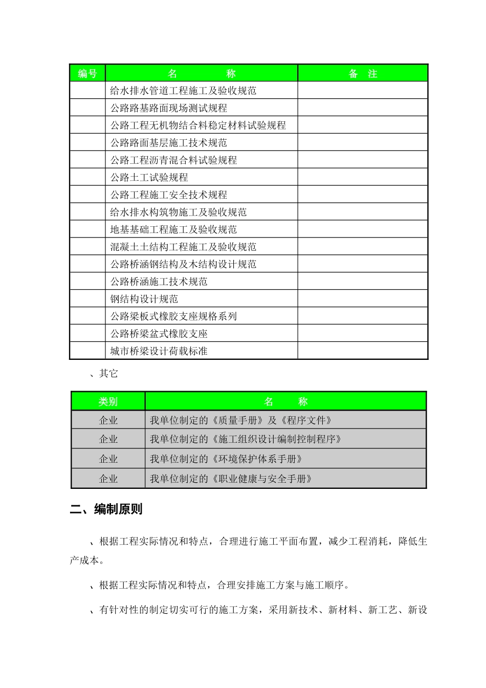 济南市某大街道路及环境建设工程(投标)施工组织设计_第2页