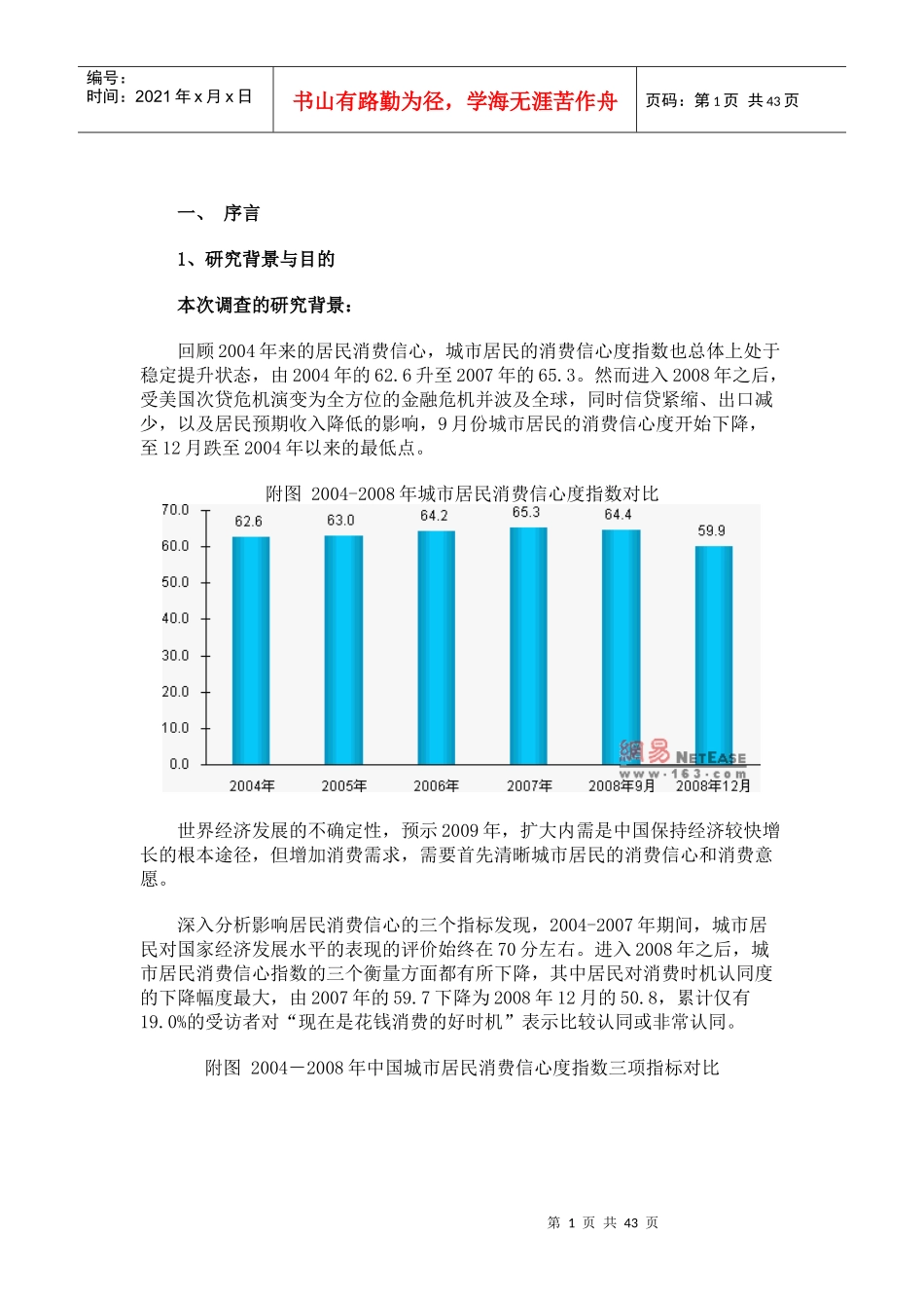 消费信心与消费意愿调查报告_第1页