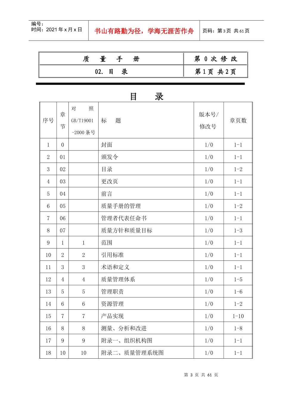 深圳市XX五金实业有限公司ISO质量手册(doc49)(1)_第3页