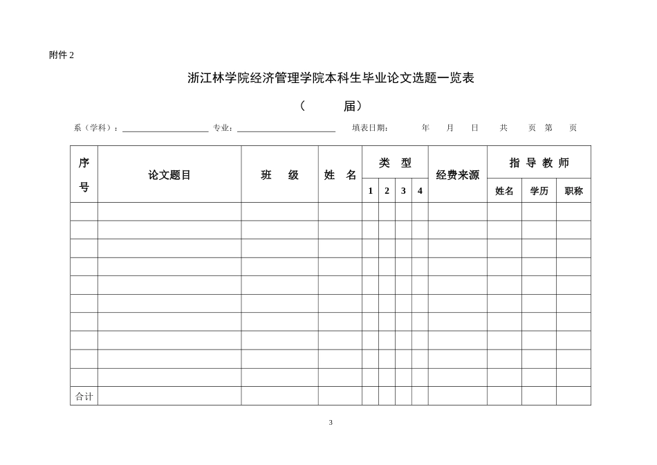 浙江林学院经济管理学院本科生毕业论文管理规_第3页