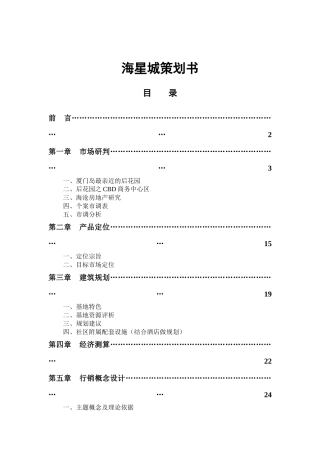 海星城策划书doc36