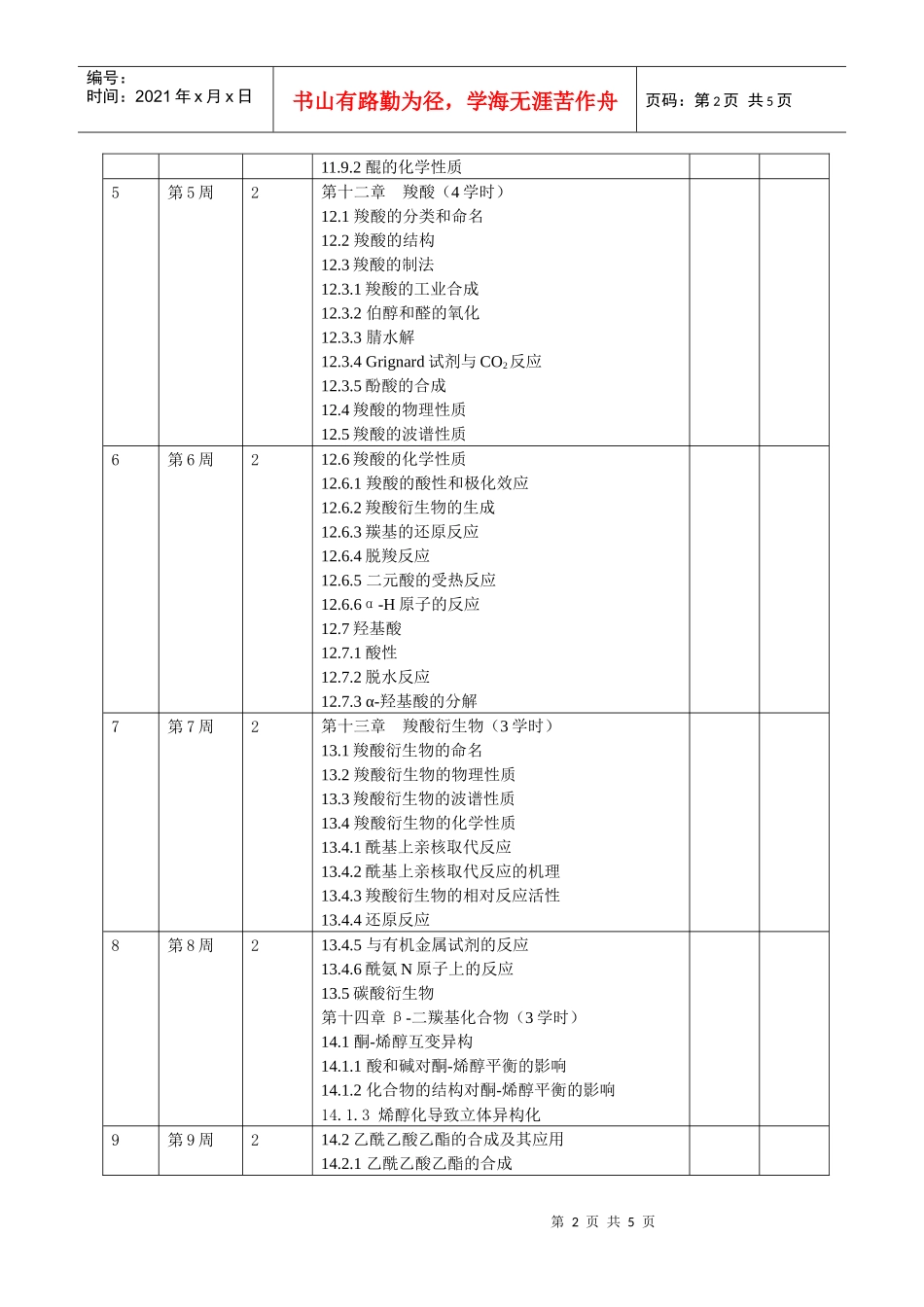 浙江工业大学授课计划书_第3页