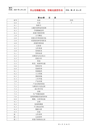 湖北丝宝日化有限公司质量手册