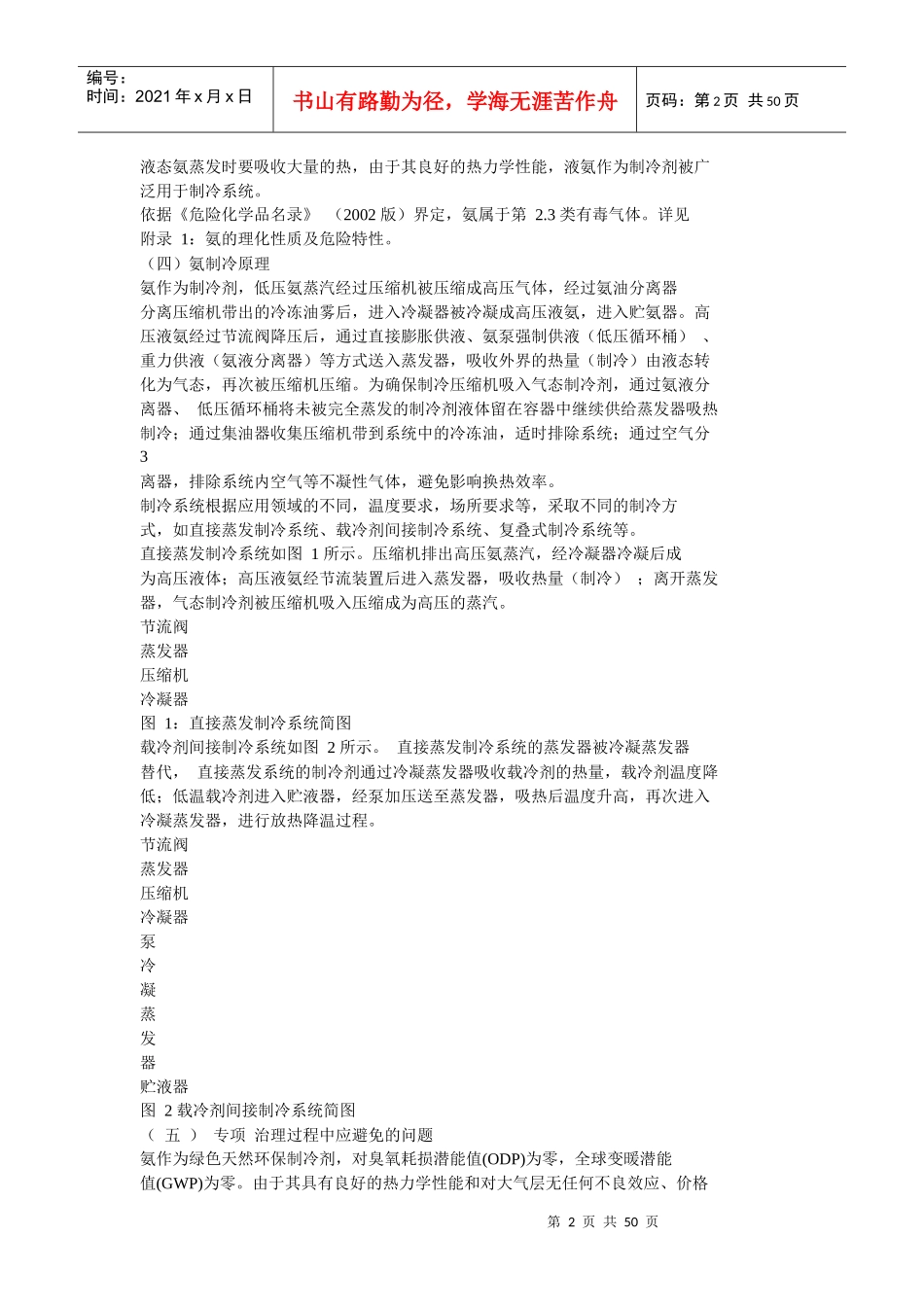 涉氨制冷企业液氨使用专项治理_第2页