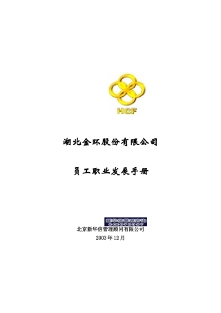 湖北某某公司员工职业发展手册