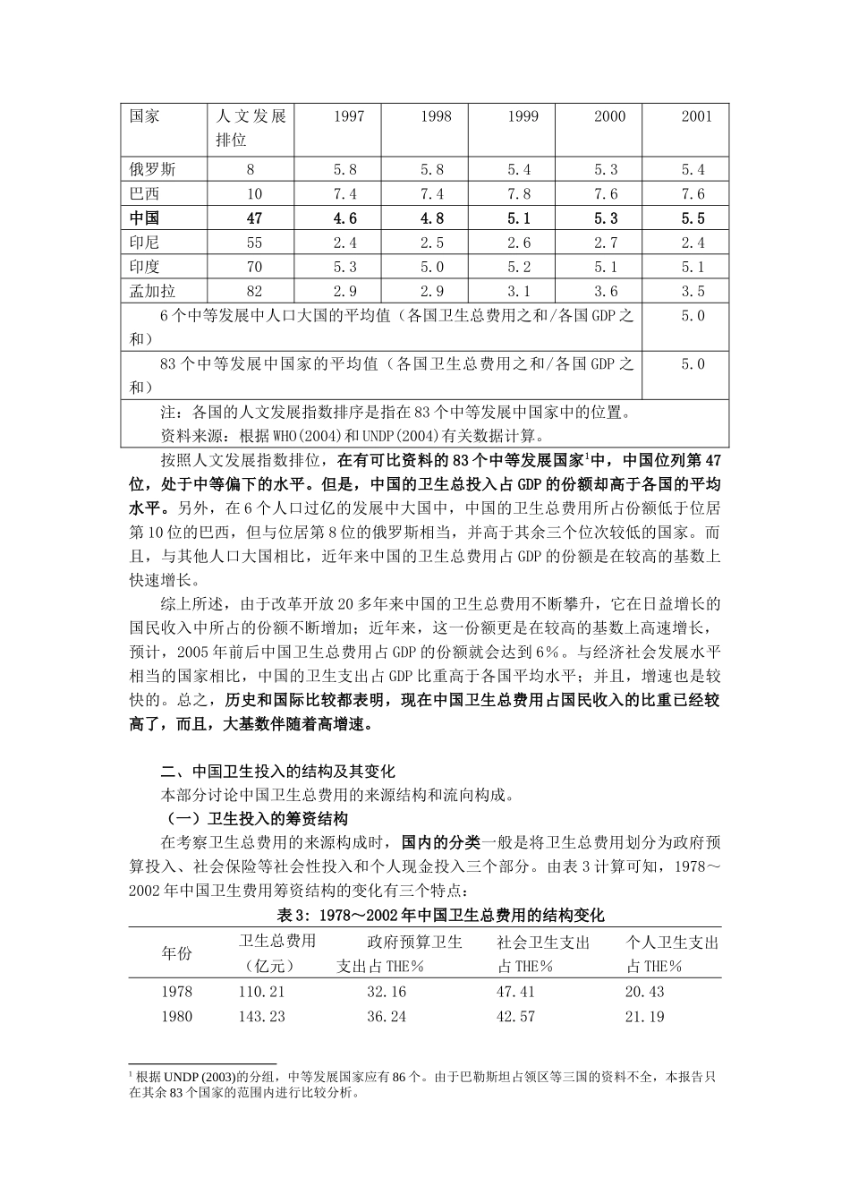 改革开放以来中国卫生投入及其绩效分析_第3页