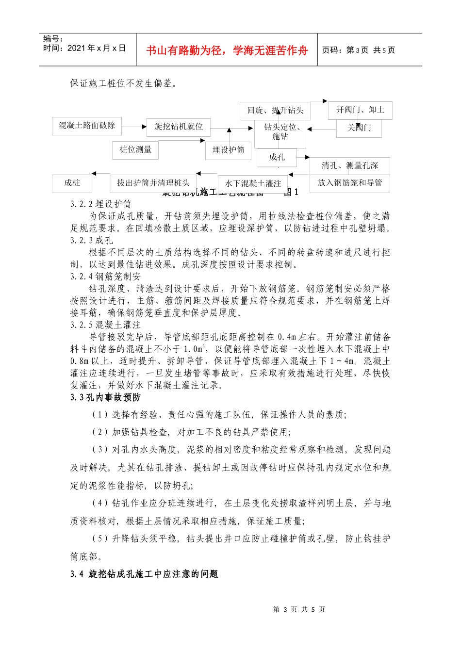 浅谈旋挖钻机在市政工程中的应用_第3页