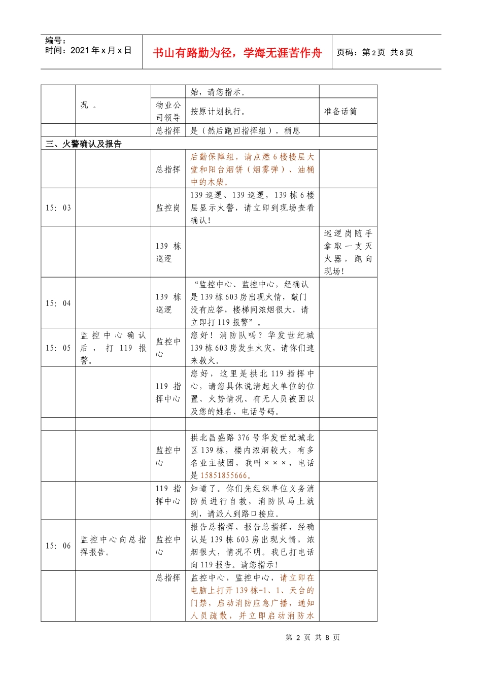 消防安全应急疏散演练操作流程3_第2页