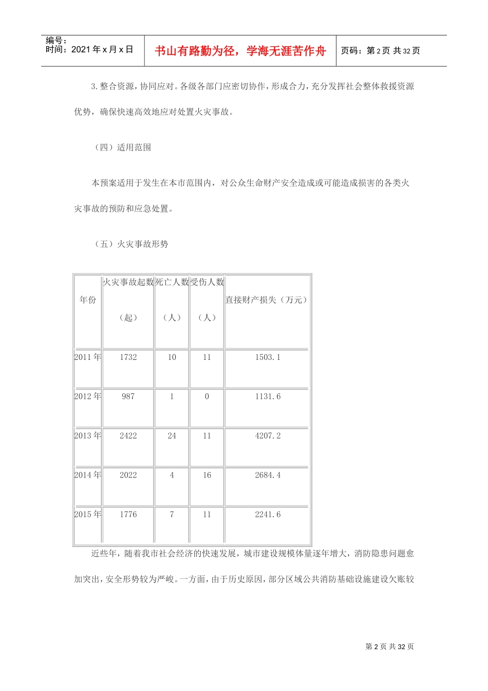 深圳市火灾应急预案(DOC33页)_第2页