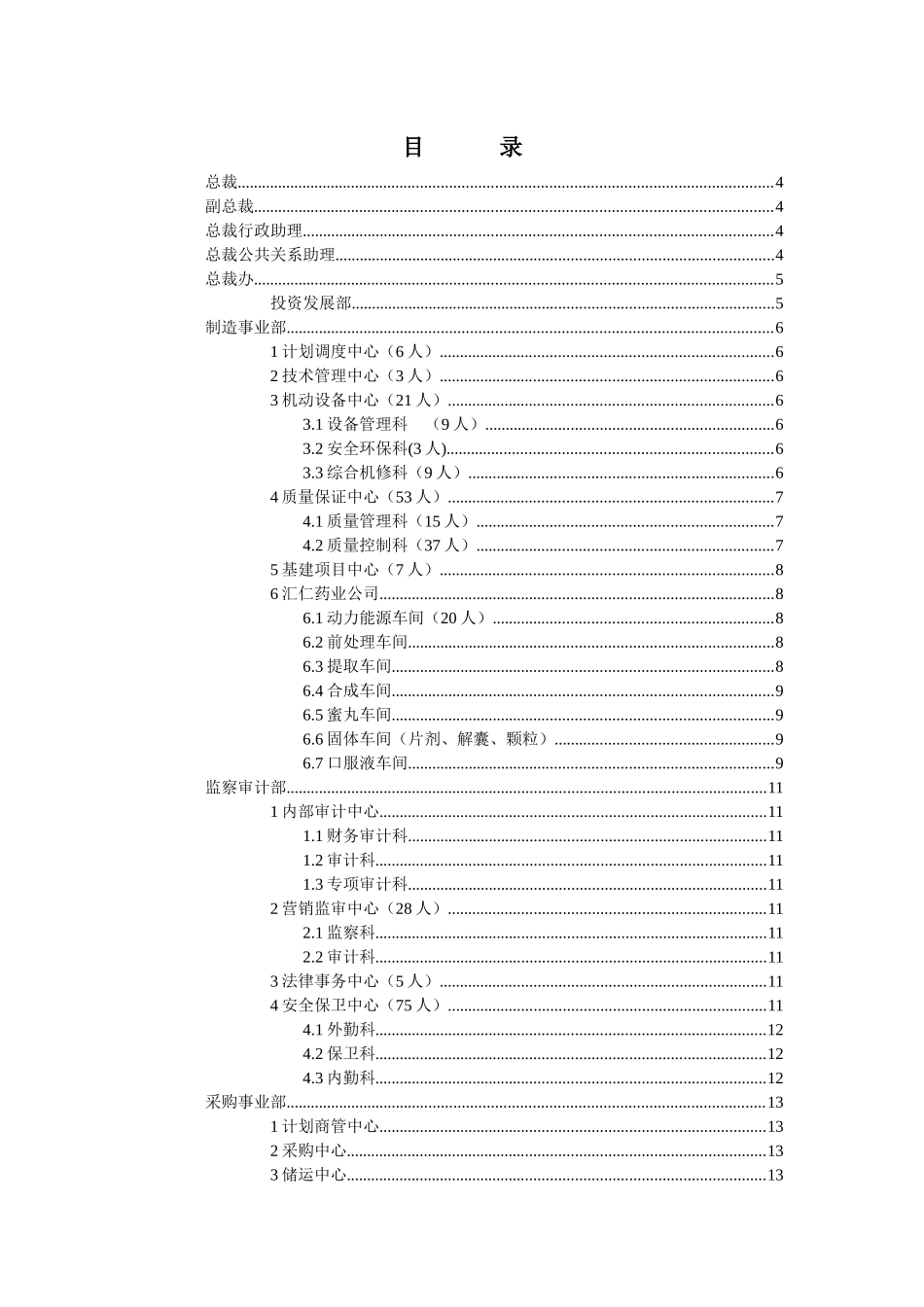 岗位设置及职位说明书_第2页