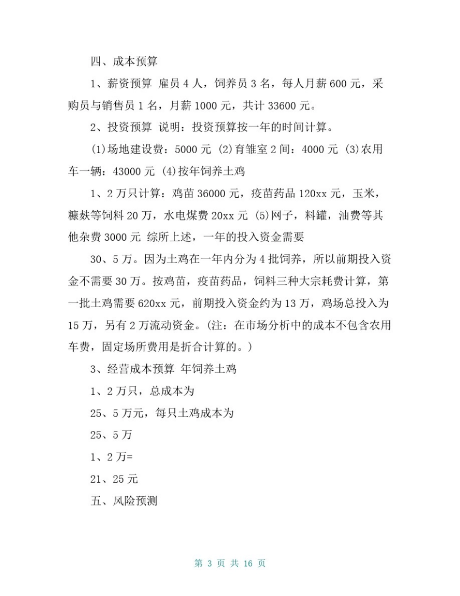 创业计划书3000字_第3页