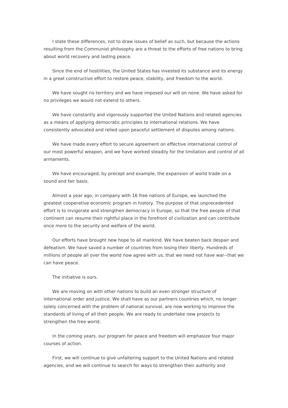 杜鲁门就职演讲_第3页