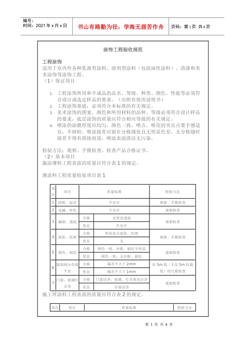 涂饰工程验收规范_第1页