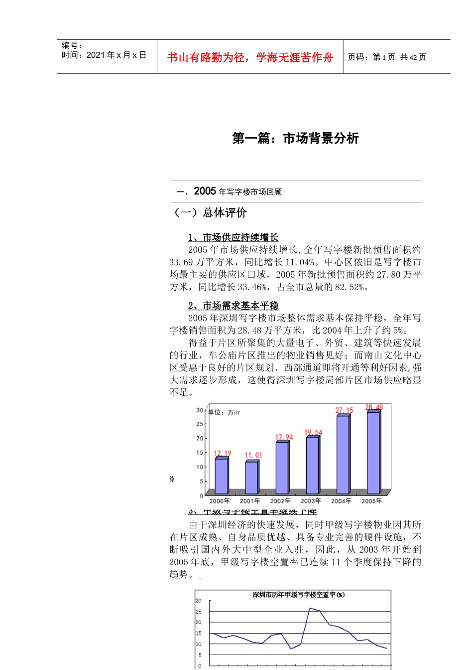 深圳地铁大厦整体招租策划报告(DOC61页)_第1页