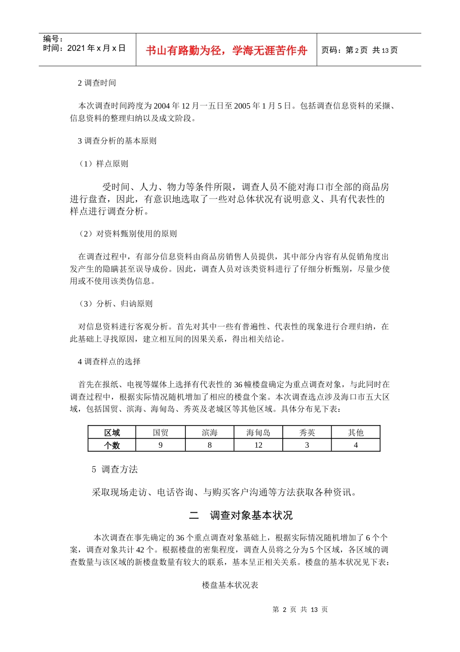 海口市商品房市场调查报告范本_第2页