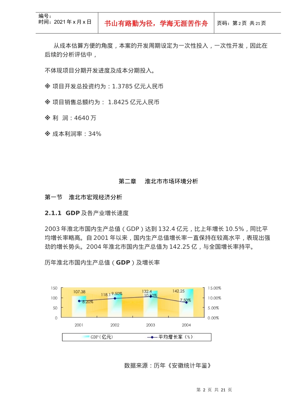 淮北项目可行性分析报告_第2页