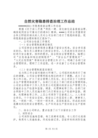 自然灾害隐患排查治理工作总结_4