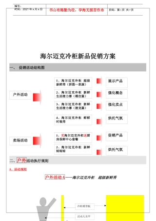 海尔迈克冷柜新品促销方案解析