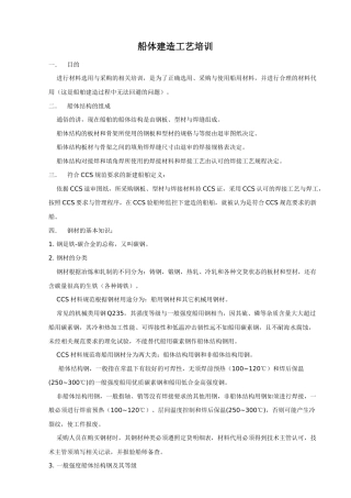 船体建造工艺培训[1]