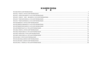 酒店财务部绩效考核指标(46页)