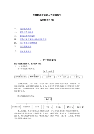 某地产新成立公司人力资源指引(10)(1)