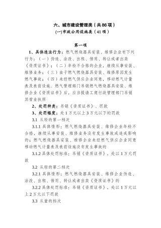 供水违法处罚条例公用事业类