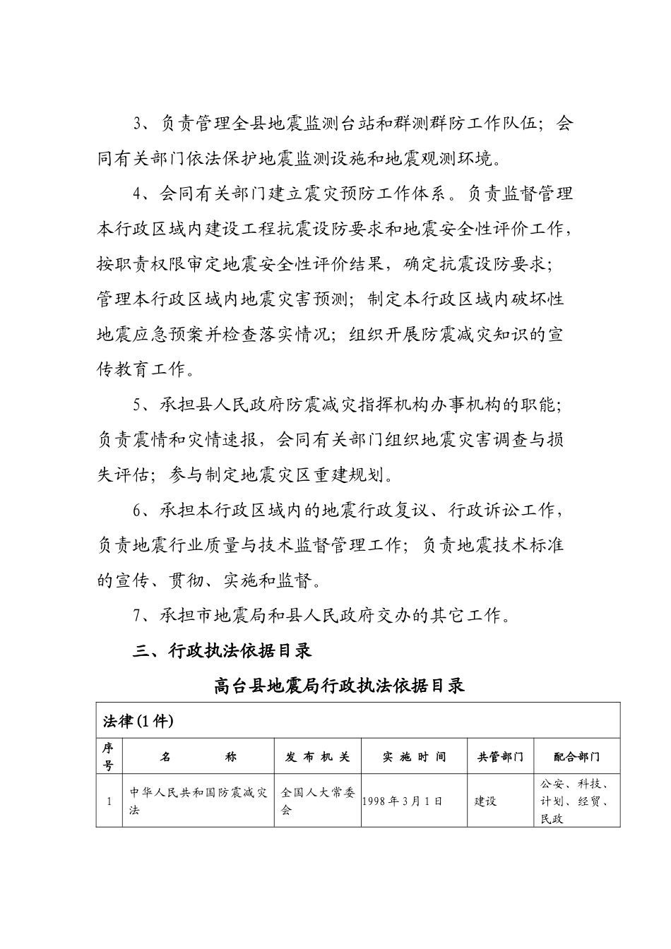 高台县地震局行政执法依据_第3页