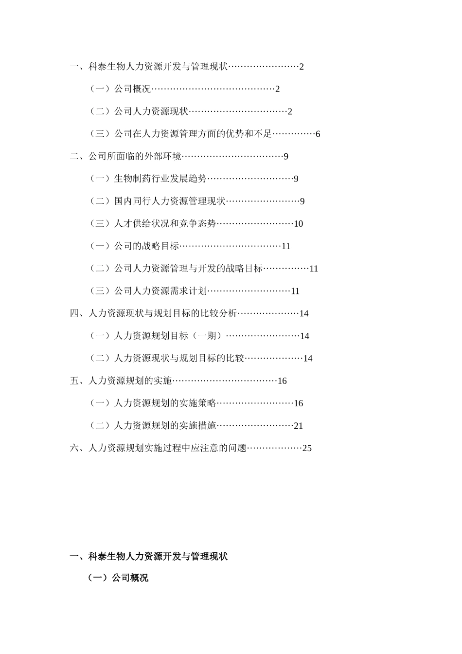 辽宁某某公司人力资源规划_第2页