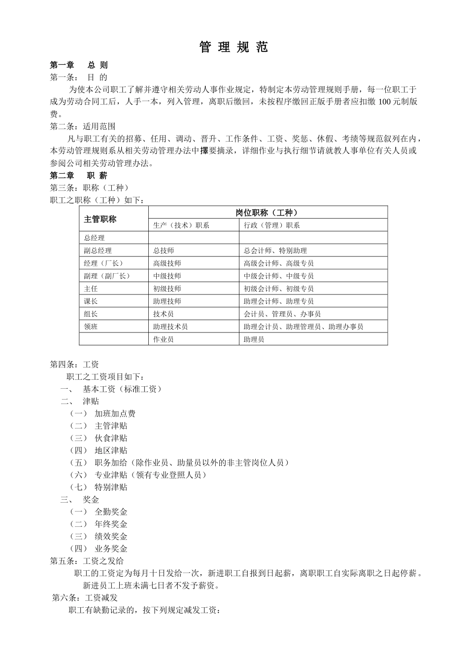 某tw2b做的人力资源管理规范_第1页