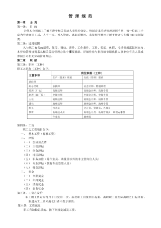 某tw2b做的人力资源管理规范