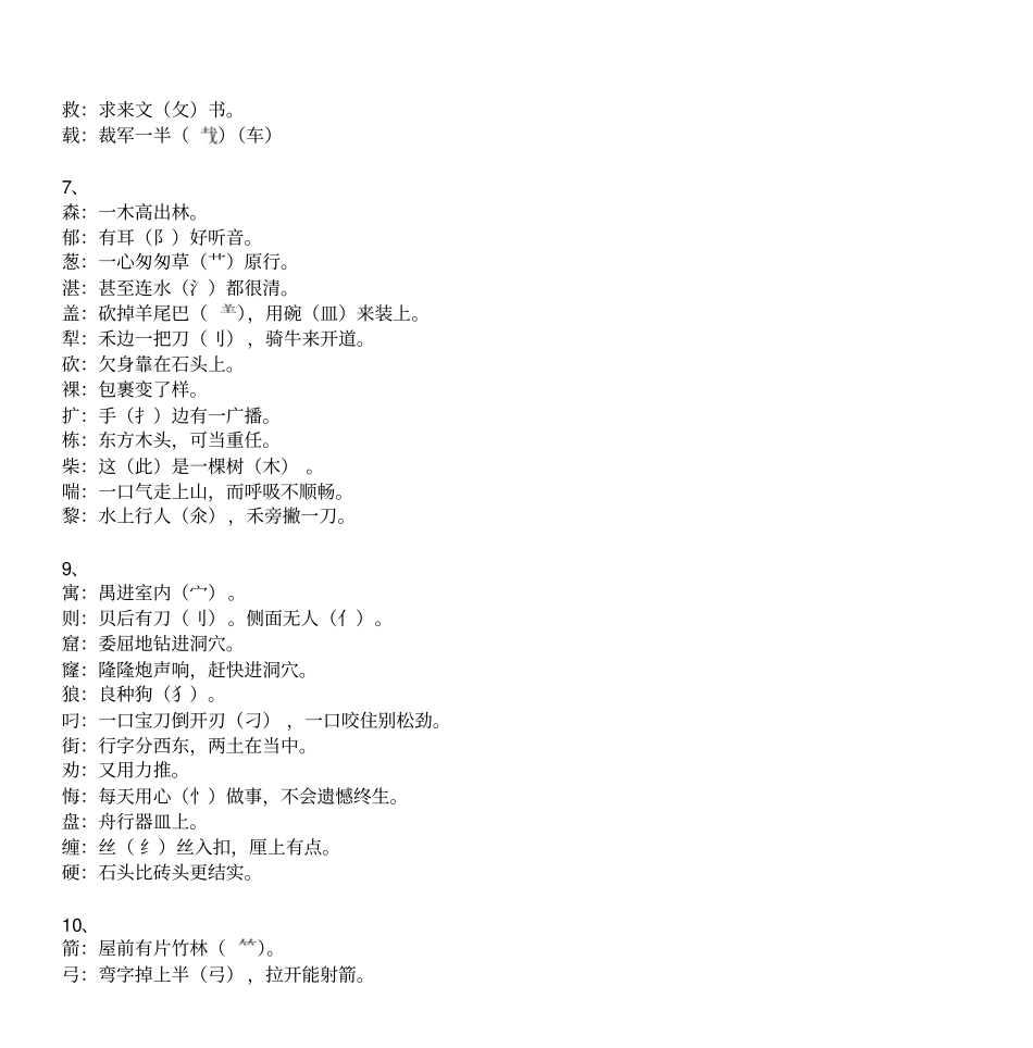(word完整版)人教版三年级语文下册巧记生字_第3页