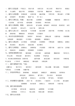 成语分类大全76601