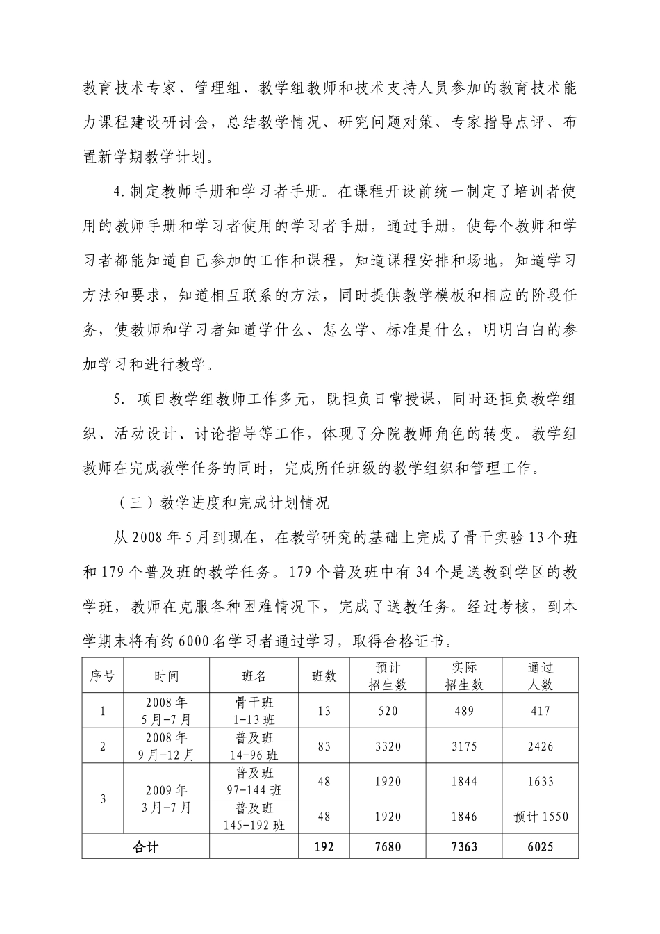 朝阳教育技术能力课程培训情况汇报提纲_第3页