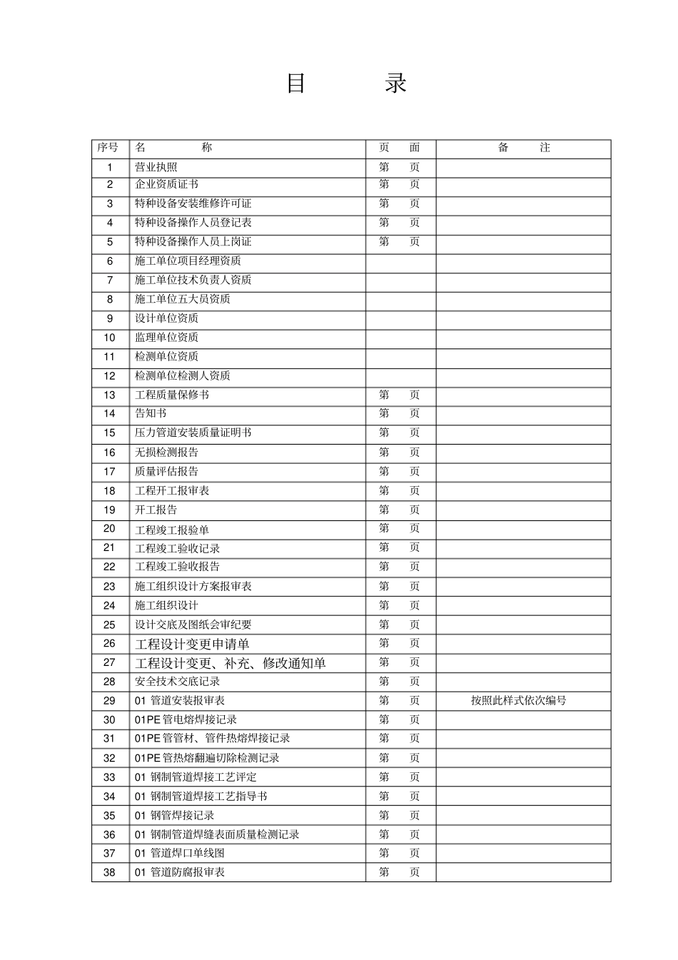 中压管道天然气安装竣工资料_第3页